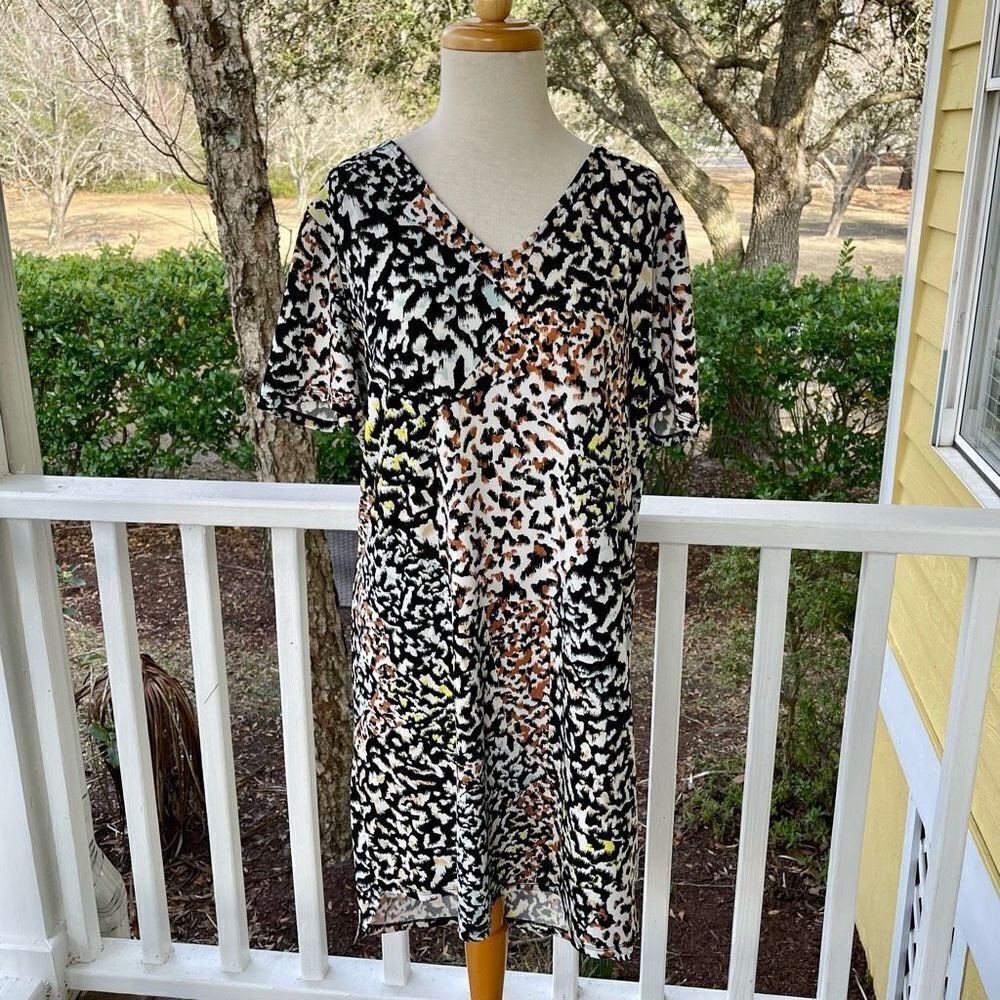 Christian Siriano New York Colorful Animal Print Dress